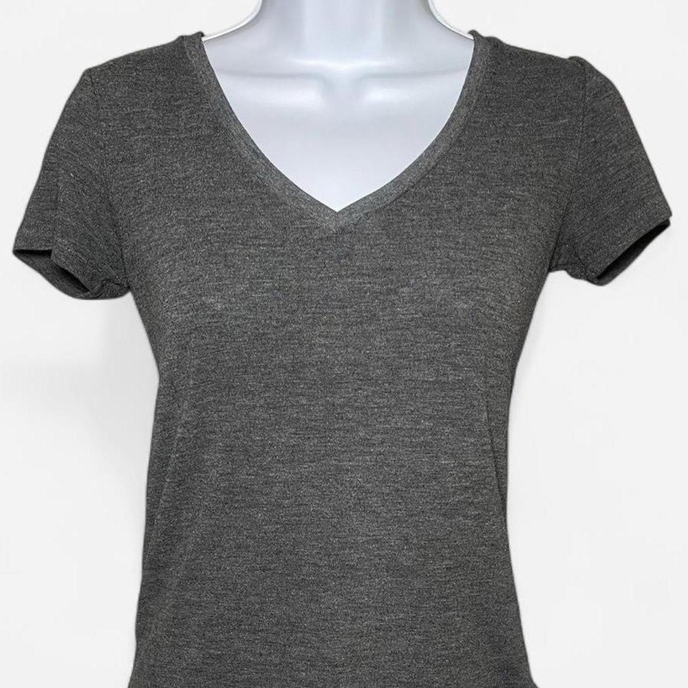 Mudd Charcoal V-Neck Short Sleeve Tee